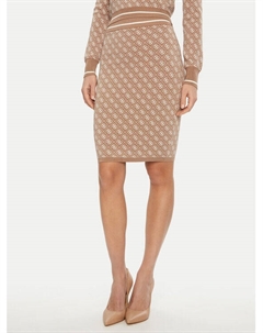 Юбка-Карандаш стандартный крой W4BD53 Z37K0, бежевый Guess