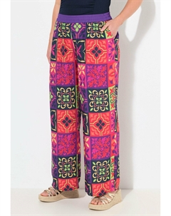 Брюки TILE PRINT WIDE, фиолетовый Ulla popken