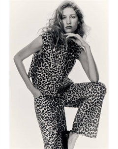 Широкие джинсы, мультиколор H&m