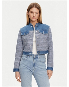 Джинсовая куртка обычного кроя W5GL23 WH610, синий Guess