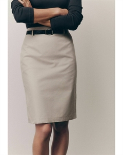 Юбка-карандаш KNEE LENGTH BELTED , серо-коричневый Next