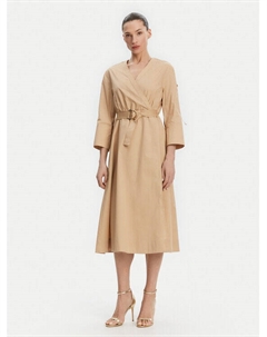 Платье на каждый день обычный крой WA5170 T4390, бежевый Liu jo