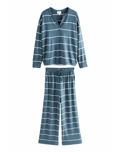 Пижама LONG SLEEVE REGULAR FIT SET, синий Next