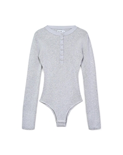 Топ с длинными рукавами COLLO SERAFINO, серый Calliope