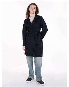 Полупальто "REG DF WOOL BELTED COAT", с поясом, цвет Desert Sky Tommy hilfiger