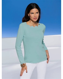 Вязаный свитер "Пуловер", мятный Heine