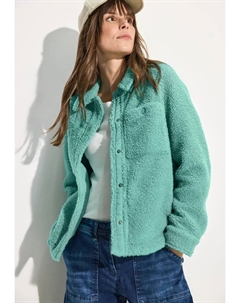 Пиджак "TEDDY" с мехом тедди, зеленый Cecil