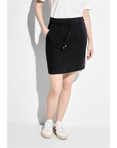 Мини-юбка, эластичный пояс с кулиской, черный Cecil