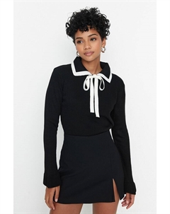 Пуловер, черный Trendyol