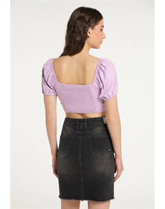 Футболка с принтом, сиреневый Mymo