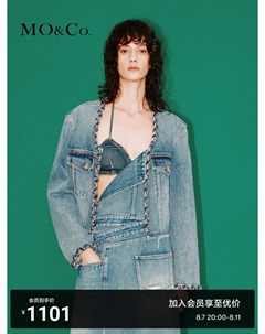 Куртка джинсовая 2024, синий Moco