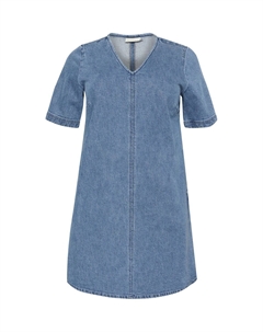 Джинсовое платье Nicole, средний синий деним Kaffe curve