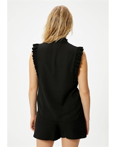 Рубашка Sleeveless Ruffle, черная Koton