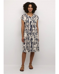 Повседневное платье, песочный меланжевый акварельный принт Kaffe