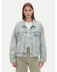 Джинсовая куртка оверсайз Lou_B 50534757, синий Hugo