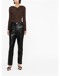 Брюки с завышенной талией, черный Frame