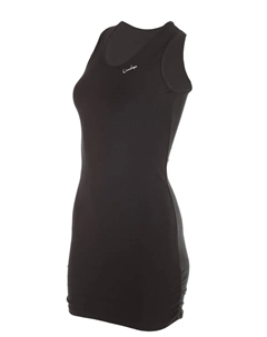 Длинный топ "WTR15" с рюшами по бокам, черный Winshape