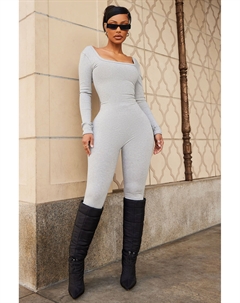 Комбинезон JP2441FN, серый Fashion nova