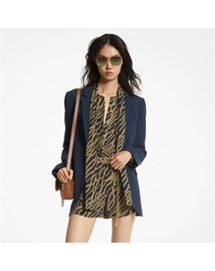 Блейзер Crepe Boyfriend, темно-синий Michael michael kors