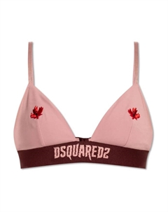 Бюстгальтер с логотипом, розовый Dsquared2
