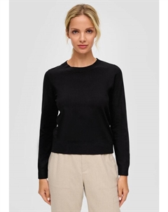 Пуловер, черный S.oliver