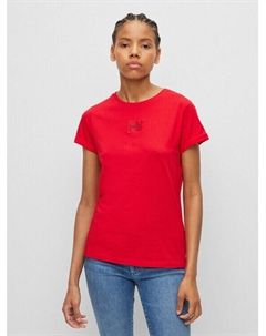 Футболка узкого кроя, розовый Hugo