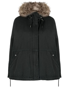 Парка со съемным капюшоном, синий Yves salomon