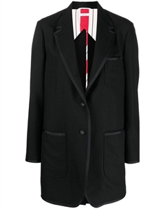Длинный однобортный блейзер, черный Thom browne