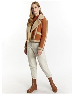 Кожаная косуха, коричневый Dreimaster