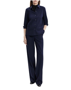 Рубашка в тонкую полоску, синий Theory