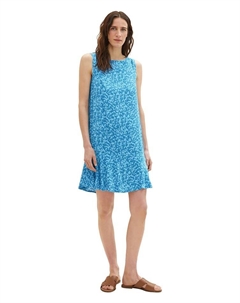 Длинное платье, синий Tom tailor