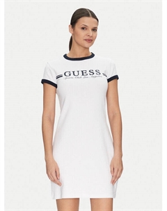 Платье облегающего кроя для повседневной носки V5GK02 KCQX1, белый Guess