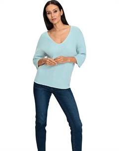 Пуловер, бирюзовый Heine