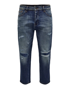 Джинсы узкого кроя, темно-синий Only & sons