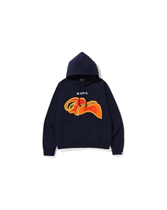 Толстовка-пуловер свободного кроя с нашивками BAPE Layered Patch, синий A bathing ape®