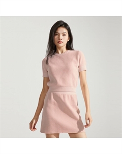 Свитер кашемировый женский Jeans с короткими рукавами, розовый Calvin klein