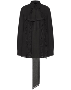 Шелковая рубашка с бантом, черный Valentino garavani