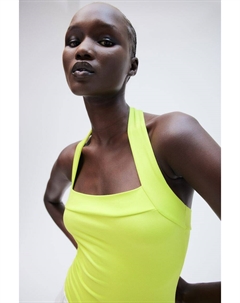 Боди-Стринги с воротником-халтером, зеленый H&m