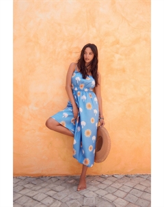 Платье миди на бретелях, синий Next