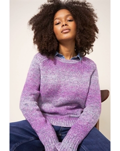 Свитер с эффектом космического окрашивания, фиолетовый White stuff