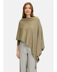 Плащ PONCHO MIT FRANSEN, оливковый Betty barclay
