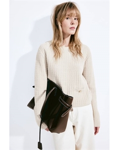 Свитер с жемчужным узором, бежевый H&m