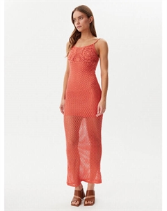 Летнее платье стандартный крой E5GK07 Z3N30, красный Guess