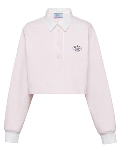 Рубашка поло из джерси, розовый Prada
