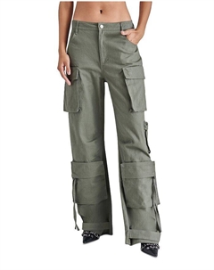 Двойные хлопковые брюки-карго, зеленый Steve madden