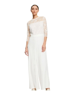 Кружевной комбинезон, белый Esprit