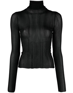 Полупрозрачный трикотажный топ, черный Givenchy