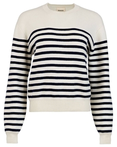 Кашемировый джемпер Viola в полоску, нейтральный цвет Khaite