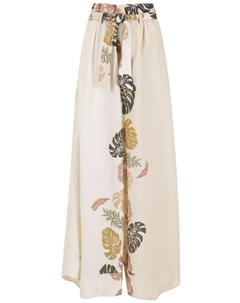 Расклешенные брюки с принтом, нейтральный цвет Amir slama