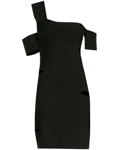 Платье мини с вырезами, черный Alexander mcqueen